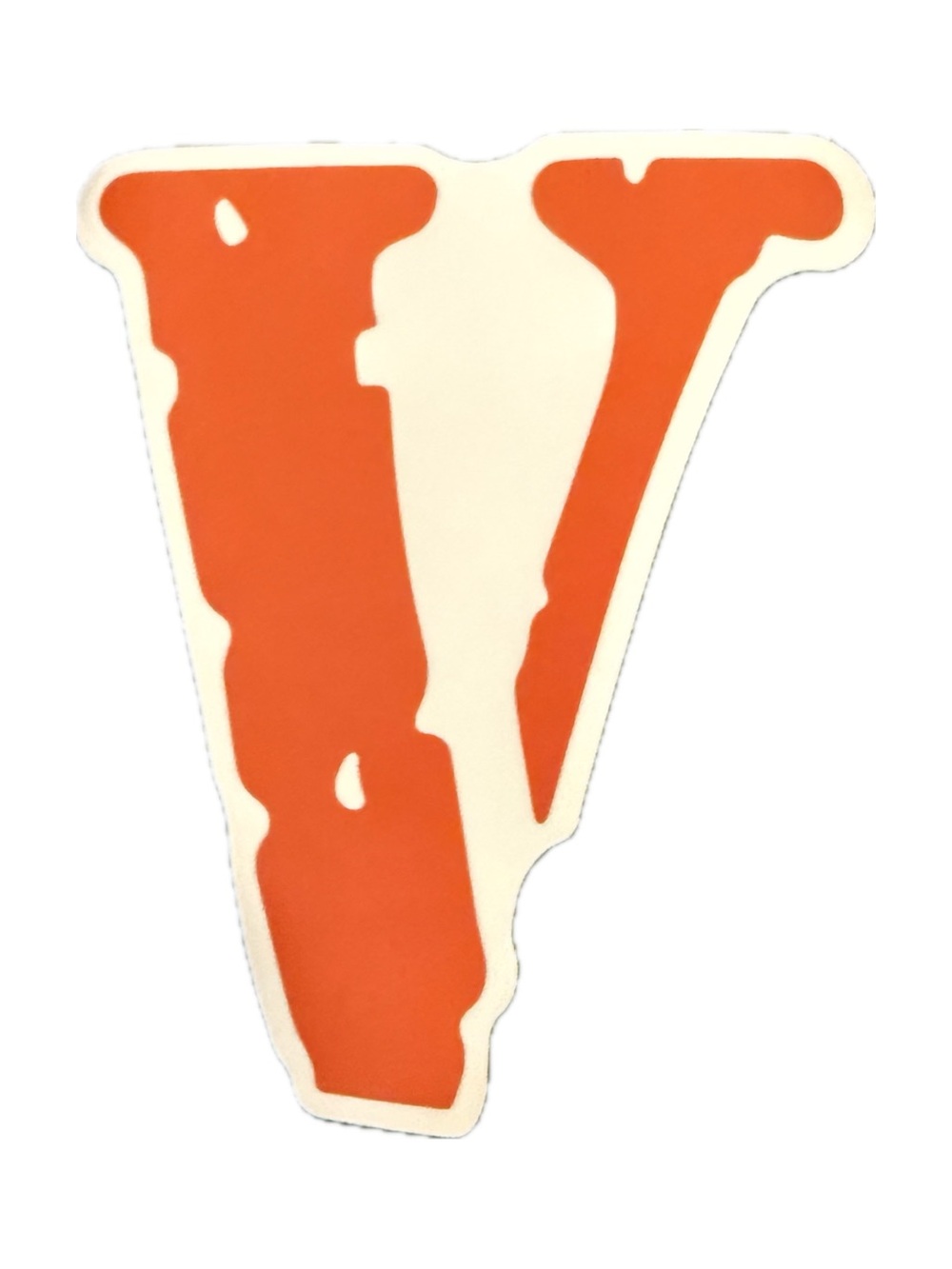 VLONE Orange V Logo Sticker Streetwear Hypebeast Fashion Vinyl Decal